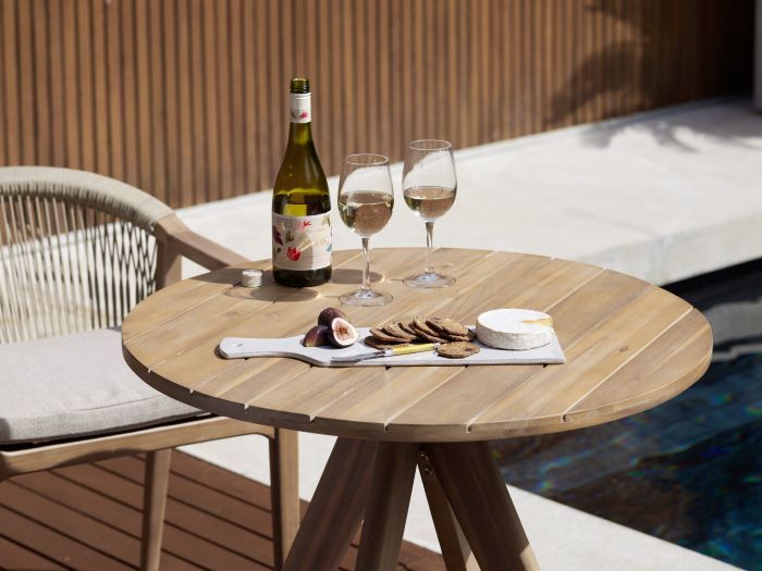 Panay Round Acacia Outdoor Dining Table
