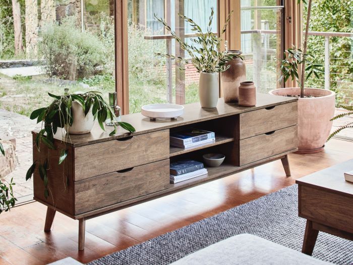 Hardwood entertainment unit sale