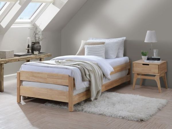 Stax King Single Stackable Bed | 2-in-1 | Natural Hardwood