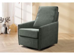 Aster Corduroy Rocking Chair | Green Fabric