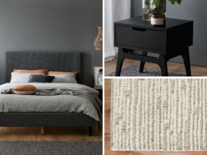 Cannes 5PCE Queen Bedroom Package | Charcoal