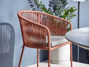 Edith Outdoor Dining Chair | Terracotta