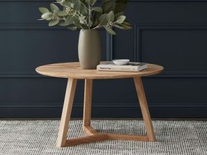 Franki Round Hardwood Coffee Table | Natural