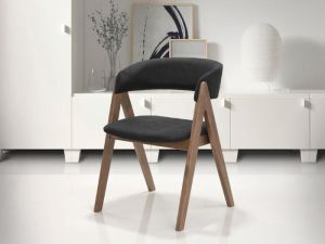 Gaudi Hardwood Dining Chair | Black | Walnut