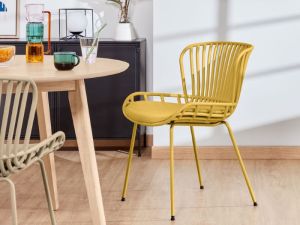 Ibiza Outdoor Dining Chair | Yellow