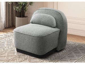 Lunar Swivel Boucle Occasional Chair | Sage Green Fabric