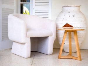 Monet Occasional Chair | Ivory Fabric