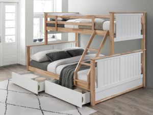 Bunk Beds Triple Bunks B2c, Bunk Beds With Storage Underneath