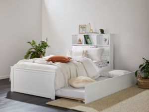 Myer 3PCE White Single Bedroom Suite | Trundle