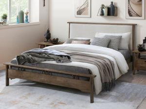 Oslo Hardwood Queen Size Bed Frame | Walnut 