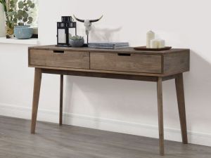 Paris Hardwood Console Table | 2 Drawer | Walnut