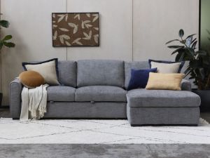Siesta Sofa Bed | Grey | Right Chaise