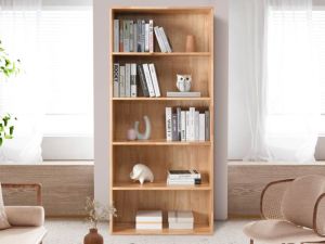 Stax Hardwood Bookcase | Natural | Narrow (800mm)