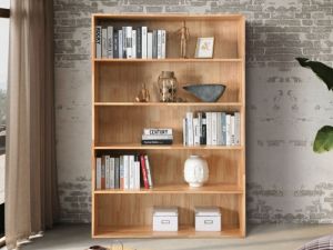 Stax Hardwood Bookcase | Natural | Wide (1200mm)