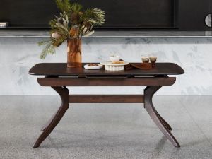 Villa Hardwood Extendable Dining Table | Rectangle | Arabica Walnut
