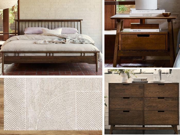Rome 5PCE King Bedroom Package | Rustic Walnut