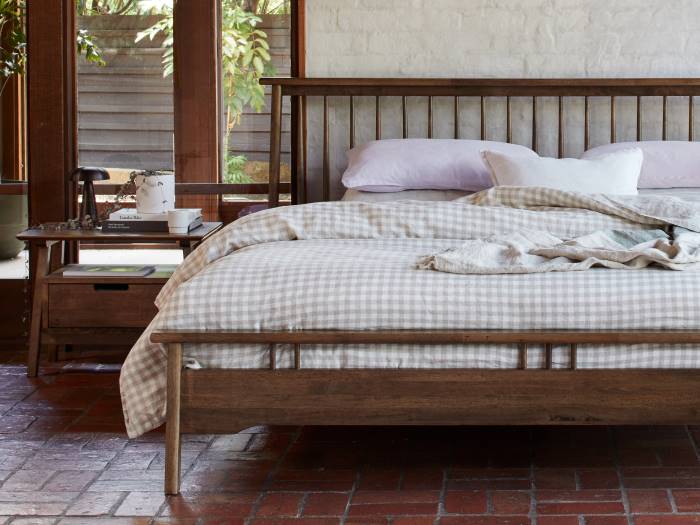 Rome 5PCE King Bedroom Package | Rustic Walnut bed