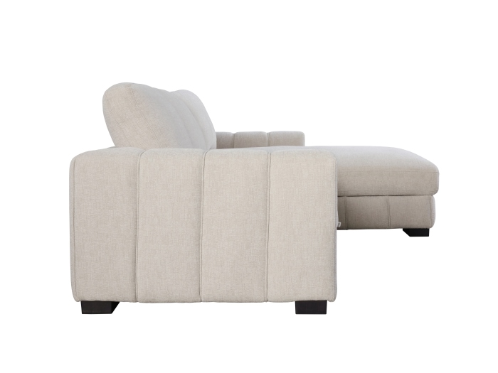 Photo of Sonna Sofa Bed with Storage | Beige | Right Chaise side view