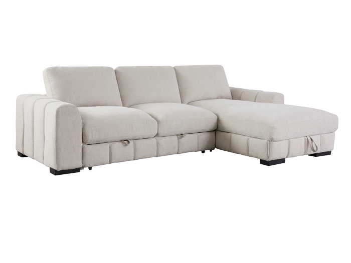 Photo of Sonna Sofa Bed with Storage | Beige | Right Chaise
