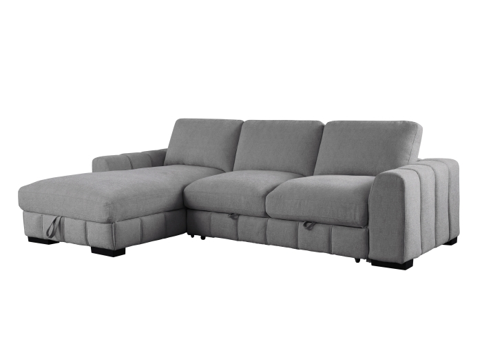 Photo of Sonna Sofa Bed with Storage | Grey | Left Chaise