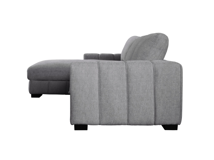 Photo of Sonna Sofa Bed with Storage | Grey | Left Chaise side view