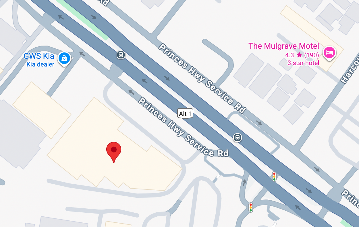 Melbourne Showroom Map